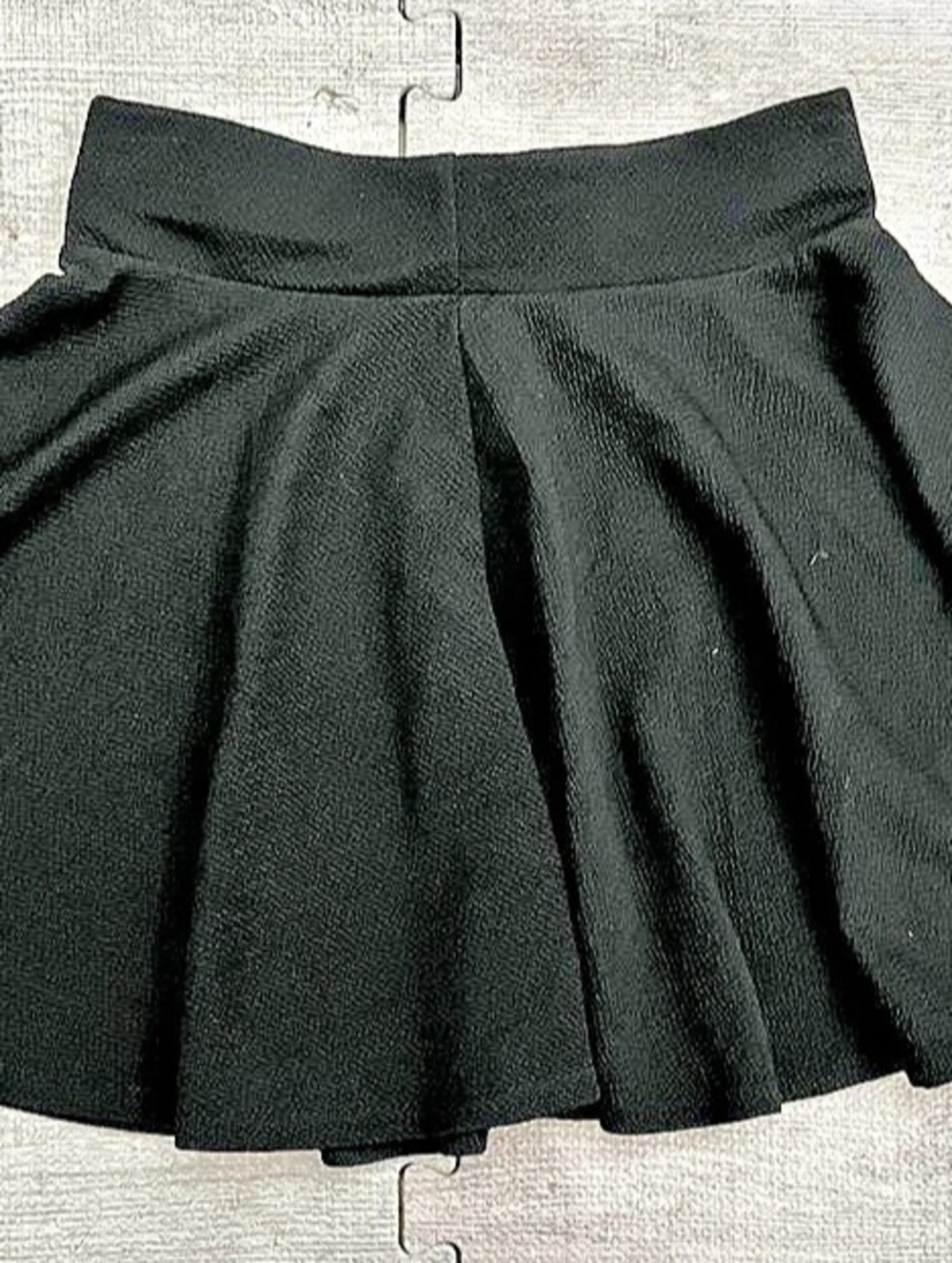 COCO Women's Black Solid Pleated Pull-On Skater Circle Mini Skirt XS